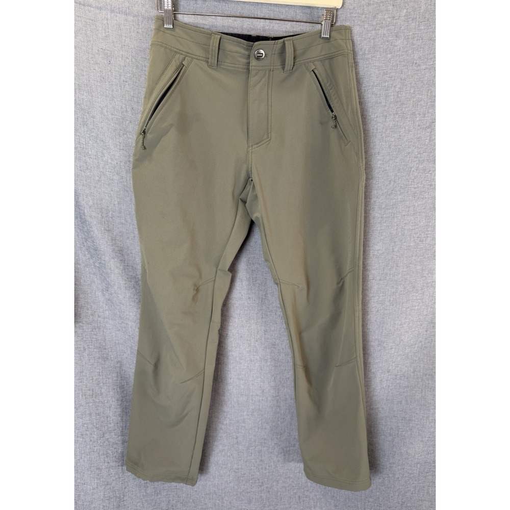 Kuhl Transcendr Pants Mens Mens 30x30 Green Water Resistant Zip Pockets
